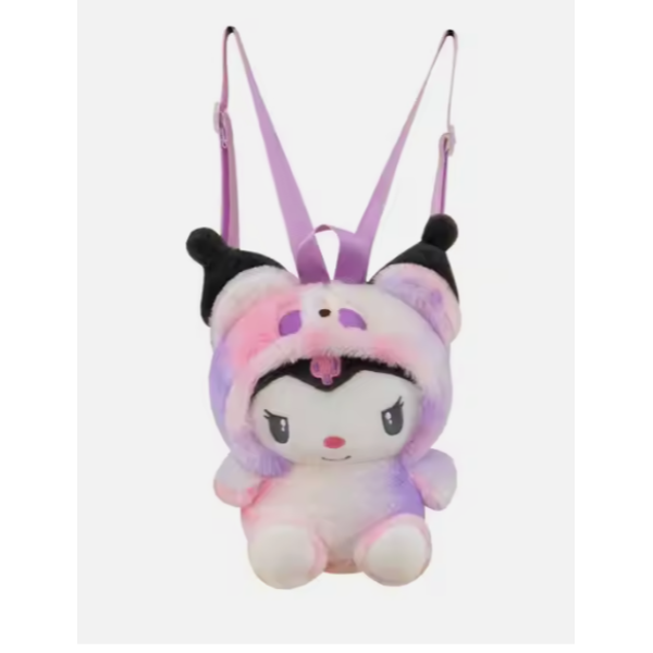 Λούτρινη παιδική τσάντα Πλάτης Sanrio Kuromi Hello Kitty 10291 Μωβ