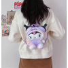 Λούτρινη παιδική τσάντα Πλάτης Sanrio Kuromi Hello Kitty 10291 Μωβ