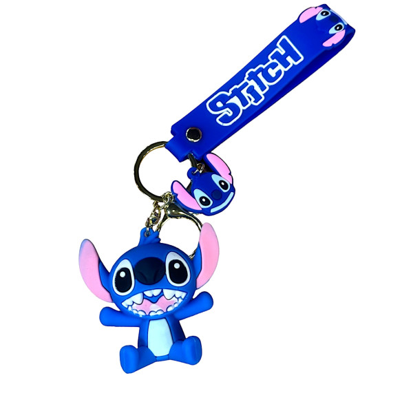 Stitch Blue Keychain Κρεμαστό Μπρελόκ Από Pvc 15436-3