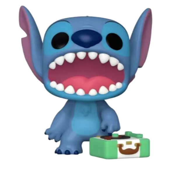 Funko Lilo & Stitch POP! Disney with Record Player Stitch Exclusive Vinyl Figure #1048 Μπλε