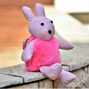 CHILDREN'S BACKPACK BUNNY FOR GIRL MOHICANS 2219.PINK
