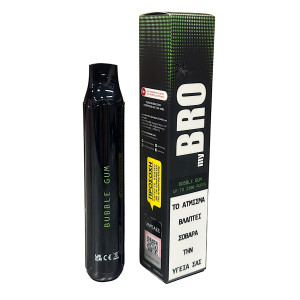 my BRO Vape Ηλεκτρονικό Τσιγάρο μιας Χρήσης 2500 Εισπνοών Bubble Gum χωρίς Νικοτίνη 7ml