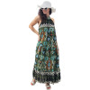 Γυναικείο φόρεμα Maxi All Day με Τιράντα Mohicans 307 Πράσινο