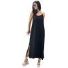 Γυναικείο φόρεμα Maxi All Day με Τιράντα Mohicans 309 Μαύρο
