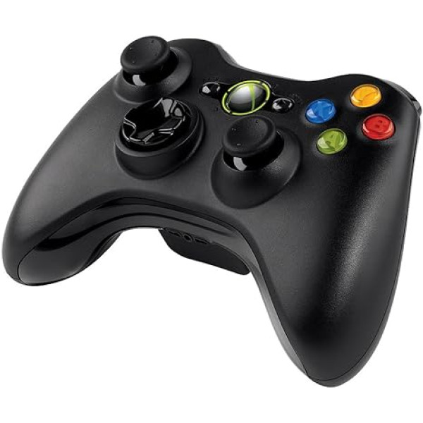 Wireless Gamepad Black With Adapter Ασύρματο Χειριστήριο Μαύρο - PC / Xbox 360 Controller