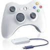 Wireless Gamepad White With Adapter Ασύρματο Χειριστήριο Άσπρο - PC / Xbox 360 Controller