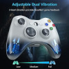 Wireless Gamepad White With Adapter Ασύρματο Χειριστήριο Άσπρο - PC / Xbox 360 Controller