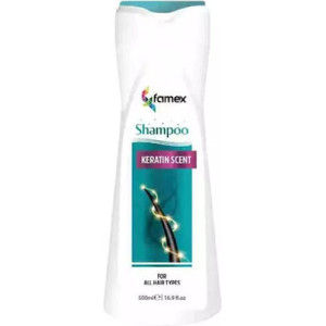 Famex Keratin Scent Σαμπουάν Βαθύ Καθαρισμού για Όλους τους Τύπους Μαλλιών 500ml