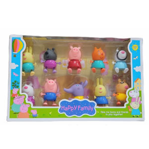 Παιχνίδι Peppa Pig Happy Family 10 Τεμχ 5807-2