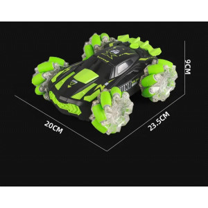 Νέο 4-τροχό ραδιοελεγχόμενο drift car με ατμό και φως 6611 Πράσινο