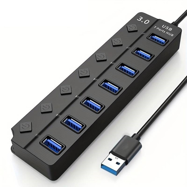 3.0 Hub 7 Θυρών Με σύνδεση USB-A 5GBPS 30cm