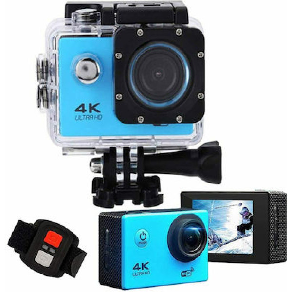 ΑΔΙΑΒΡΟΧΗ ΚΑΜΕΡΑ ΔΡΑΣΗΣ SPORTS ACTION HD 1080p WI-FI 710800 ΜΠΛΕ