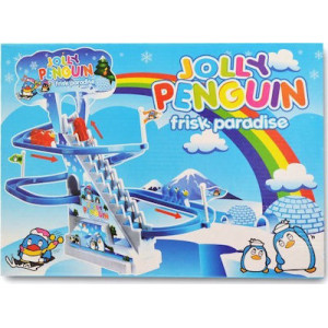 Επιτραπέζιο Παιχνίδι Jolly Penguin - Τσουλήθρα με Πιγκουίνους για 1+ Παίκτες 3+ Ετών
