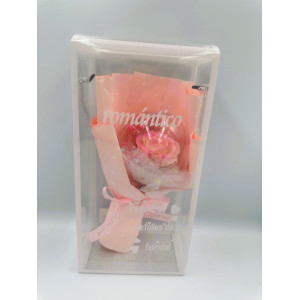 Μπουκέτο από Τεχνητά Τριαντάφυλλα σε κουτί δώρου Valentine day Mohicans 82630 Ροζ
