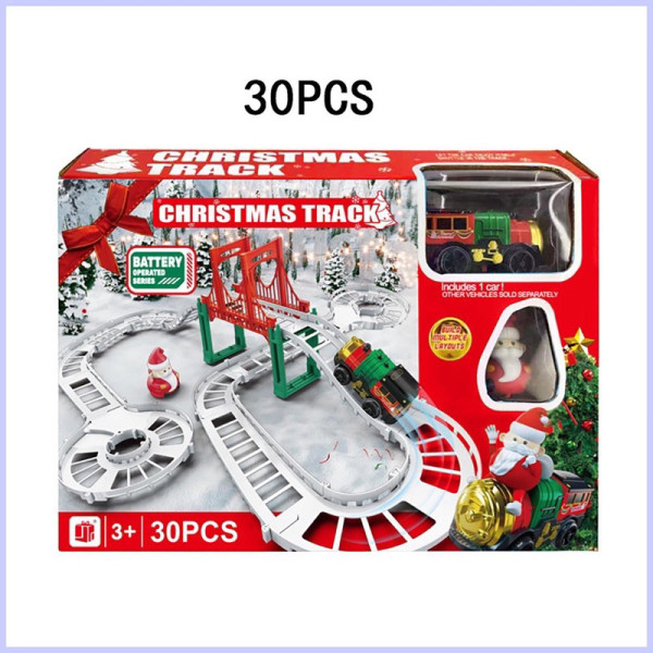 Παιχνίδι Τρένο Χριστουγεννιάτικο με Μουσική 30 τμχ +3 ετών  888-94 Λευκό