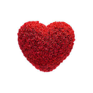 Καρδούλα από Τεχνητά Τριαντάφυλλα 33cm 95569 Κόκκινο