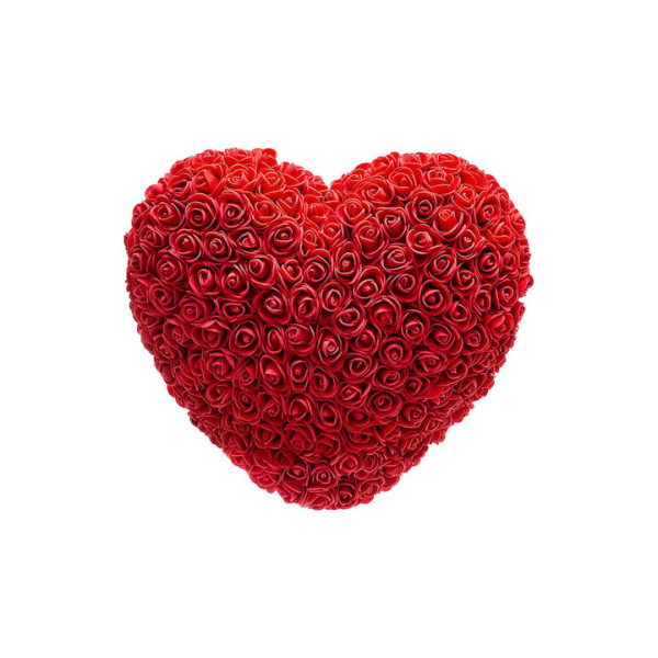 Καρδούλα από Τεχνητά Τριαντάφυλλα 33cm 95569 Κόκκινο