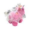 Μονόκερος Unicorn από τεχνητά τριαντάφυλλα 30cm σε κουτί 98199 Ροζ