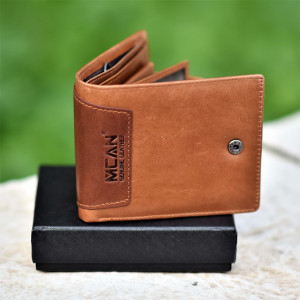 LEATHER WALLET MOHICANS AC-06.BROWN