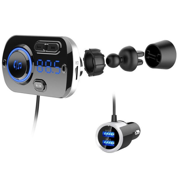 FM Transmitter Αυτοκινήτου με Bluetooth / AUX BC-498