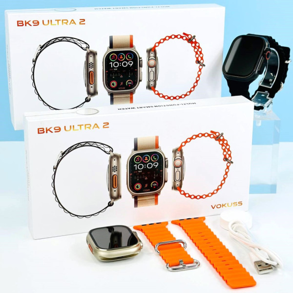 Smartwatch BK9 Ultra 2 Vokuss Οθόνη 49 mm HD 2,20 ιντσών Full Touch Bluetooth 5.3 Μαύρο