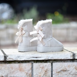 CHILDREN'S SHOES BOOT FOR  GIRL MOHICANS C8328.BEIGE 