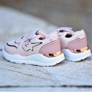 CB-228.PINK CHILDREN'S SHOES SNEAKERS FOR GIRL MOHICANS