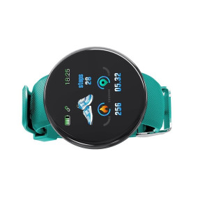 D18 Smartwatch με Παλμογράφο Πράσινο