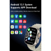 HK Ultra One Smartwatch 4G+5G Πλήρης Κάρτα Δικτύου 2.02 AMOLED Screen Multiple Positioning Ditinerations Μαύρο