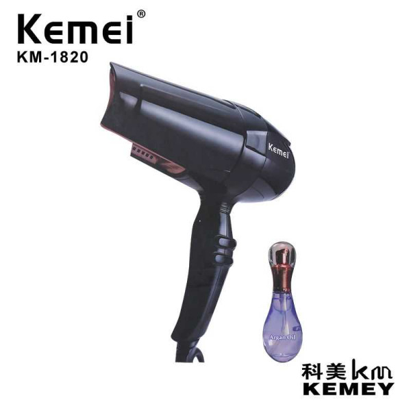 Επαγγελματικό Πιστολάκι μαλλιών KM 1820  Kemei Μαύρο 
