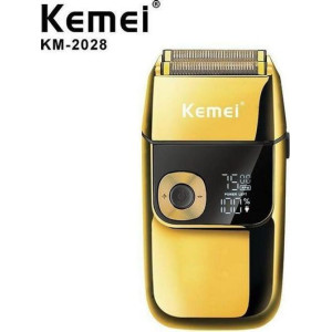 Kemei KM-2028 Gold Ξυριστική Μηχανή Προσώπου Επαναφορτιζόμενη