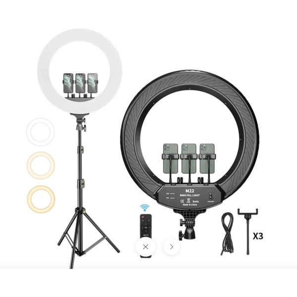 Ring Fill Light 22'' 56cm με βάση για κινητό χωρίς τρίποδο LJJ-22