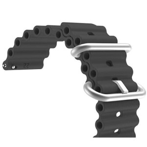 Λουράκι Σιλικόνης για Apple Watch Ocean Chain strap 42/44/45/49 M00-11 Μαύρο 