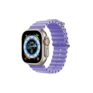 Λουράκι Σιλικόνης για Apple Watch Ocean Chain strap 42/44/45/49 M00-11 Μωβ