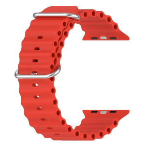Λουράκι Σιλικόνης για Apple Watch Ocean Chain strap 42/44/45/49 M00-11 Κόκκινο