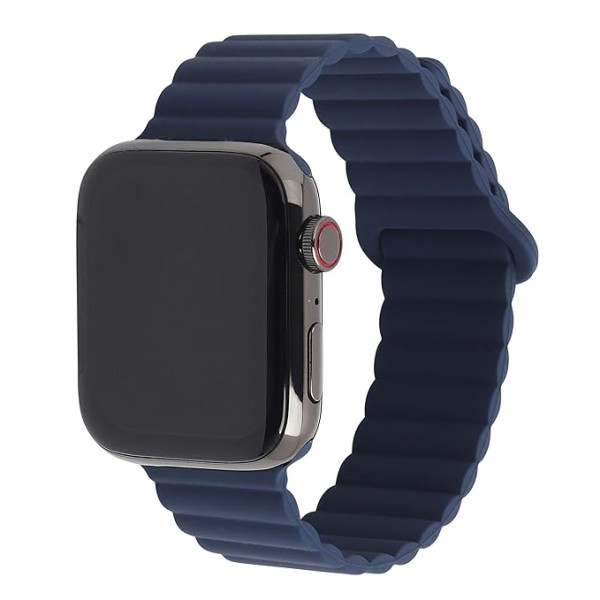 Λουράκι Σιλικόνης για Apple Watch Κούμπωμα Μαγνητικό 42/44/45/49mm M00-12 Μπλε