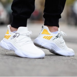 MEN'S SHOES SNEAKERS MOHICANS M17.WHITE-YELLOW 