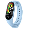 Smartwatch Βραχιόλι M8 Fitness Smart Band Ρολόγια Γυναικείο Ανδρικό Ρολόι Πιεσόμετρο Αθλητικό Μπλε