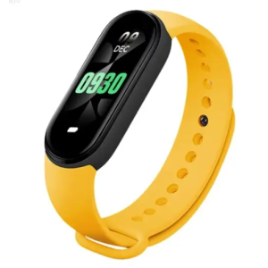Smartwatch Βραχιόλι M8 Fitness Smart Band Ρολόγια Γυναικείο Ανδρικό Ρολόι Πιεσόμετρο Αθλητικό Κϊτρινο