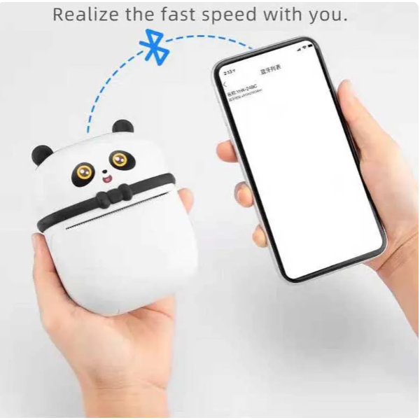 Clever Pocket Printer – Mini ασπρόμαυρος φορητός εκτυπωτής MINI-01 Ροζ