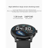 NK08C Stainless Steel 45mm Smartwatch Μαύρο