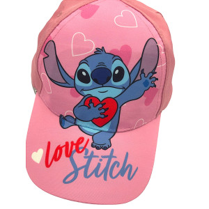 Disney Stitch Παιδικό Καπέλο Τζόκεϋ Για Κορίτσια NW1179 Ροζ