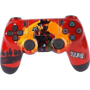 Doubleshock 4 Ασύρματο Gamepad για PS4 Red Dead Redemption P4-17539-009 Κόκκινο