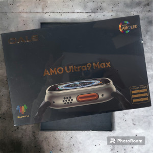 AMO 9 Ultra Max smartwatch 2,2 ιντσών amoled Οθόνη Bluetooth με πορτοφόλι με στυλό και 3 λουράκια AMO-9ULMX