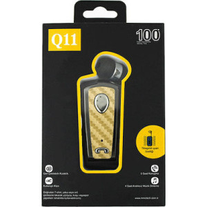 Q11 In-ear Bluetooth Handsfree Μαύρο/Χρυσό
