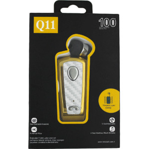 Q11 In-ear Bluetooth Handsfree Ασημί/Χρυσό