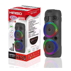 Σύστημα Karaoke bluetooth με μικρόφωνo και τηλεχειριστήριο Kimiso QS-4225 μαύρο
