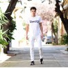 ΑΝΔΡΙΚΗ ΜΠΛΟΥΖΑ T-SHIRT ΛΑΙΜΟΣ ΣΤΑΜΠΑ MOHICANS R20.WHITE 