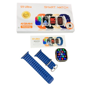 Smartwatch S9 Ultra Οθόνη 49mm Housing HD 2,20 ιντσών Full Touch Bluetooth 5.3 Μπλε