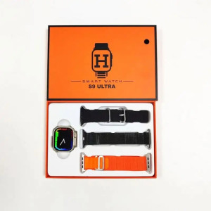 S9 Ultra Smartwatch Ultra Series 8 Ανδρικά Γυναικεία Smartwatch Bluetooth Κλήση ασύρματης φόρτισης Αδιάβροχο έξυπνο ρολόι μαύρο
